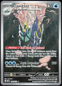Clawitzer 141/132 Illustration Rare Mega Evolution Pokemon Holo Near Mint - Image 1