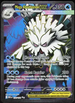 Mega Abomasnow ex 157/132 Ultra Rare Mega Evolution Pokemon Holo Near Mint - Image 1