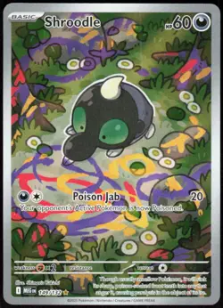 Shroodle 149/132 Illustration Rare Mega Evolution Pokemon Holo Near Mint - Image 1