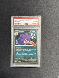 2024 POKEMON TRICK OR TRADE #057 GENGAR PSA 10 - Image 1