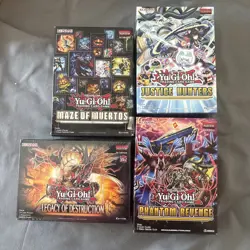 Yugioh Bundle Legacy of Destruction,Maze of Muertos,Phantom revenge,Justice Hunt - Image 1