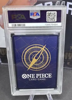 2024 One Piece PRB01 #057 Hoody Blaze Jolly Roger Foil PSA 10 - Image 2