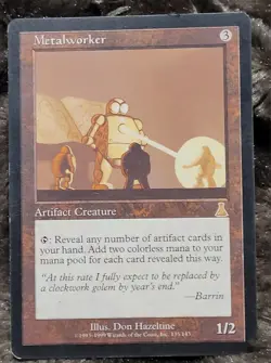 MTG Rare METALWORKER - Urza's Destiny - #135 Magic The Gathering. NM - Image 1