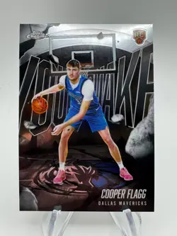 2025-26 Topps Chrome COOPER FLAGG Rookie Youthquake Insert #YQ1 Mavericks - Image 1