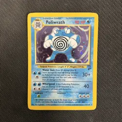 Poliwrath 13/102 Pokemon Base Set Holo Rare - LP/MP - Image 1
