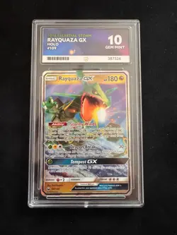 Rayquaza GX 109/168 Celestial Storm Holo - Ultra Rare Gem Mint Ace 10 - Image 1