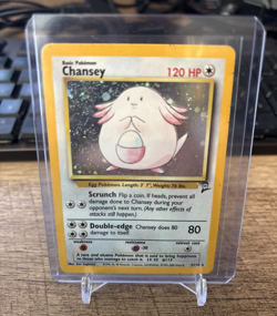Pokemon TCG Base Set 2 Chansey Holo Card 3/130 - Image 1