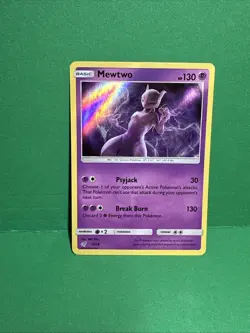 Mewtwo 12/18 - 2019 Detective Pikachu Holo Rare - Pokemon Card - Image 1