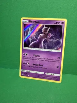 Mewtwo 12/18 - 2019 Detective Pikachu Holo Rare - Pokemon Card - Image 2