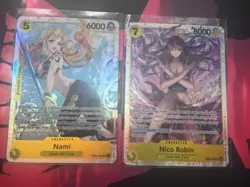Eb03 Nico Robin & Nami SR Heroines Edition One Piece Cards English Near Mint - Image 1