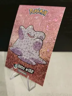 Pokemon Pink Cracked Ice Ditto #132 Crystal Card Collection Peru Near Mint - Image 1
