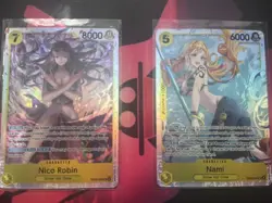 Eb03 Nico Robin & Nami SR Heroines Edition One Piece Cards English Near Mint - Image 1