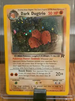 Dark Dugtrio 6/82 Unlimited Holo Rare Team Rocket Pokemon Card TCG WOTC - Image 1