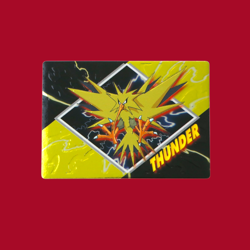 ZAPTOS (THUNDER)--JAPANESE MEIJI EMBOSSED PROMO FOIL POKEMON CARD - Image 1