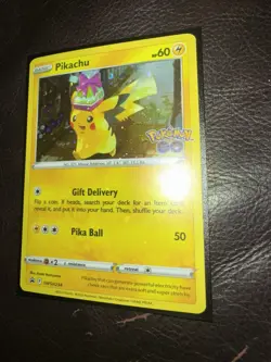 Pikachu SWSH234 Sword & Shield Black Star Promo Holo Stamped Pokemon Card NM - Image 3