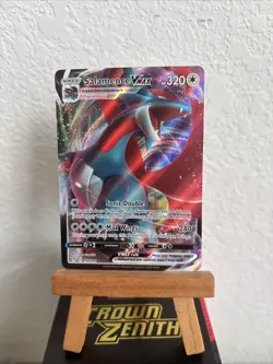 Pokemon TCG Salamence VMAX Darkness Ablaze Holo Ultra Rare Card 144/189 - Image 1