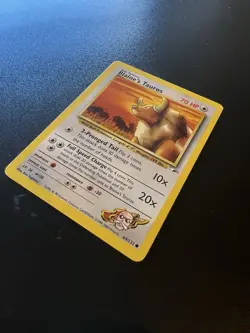 Blaine’s Tauros 64/132 Gym Heroes Unlimited 2000 Pokemon Card Common LP - Image 3