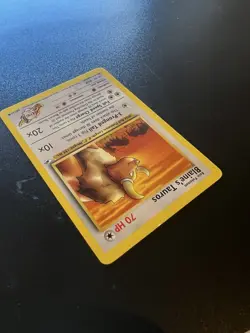 Blaine’s Tauros 64/132 Gym Heroes Unlimited 2000 Pokemon Card Common LP - Image 4
