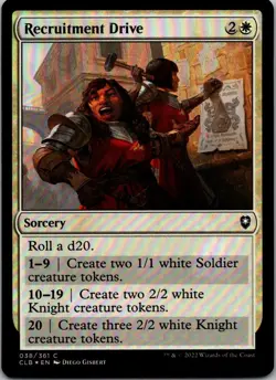 Recruitment Drive C Commander Legends: Battle for Baldur's Gate Foil 38 NM - Image 1