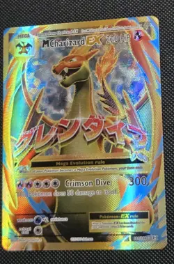 Mega Charizard EX Full Art 101/108 Ultra Rare 2016 XY Evolutions Pokemon Card - Image 3