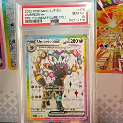 2025 POKEMON SVP EN-SV BLACK STAR PROMO 175 176 UMBREON ESPEON SEQUENTIAL PSA 10 - Image 2
