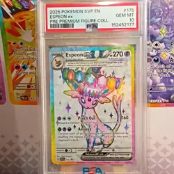 2025 POKEMON SVP EN-SV BLACK STAR PROMO 175 176 UMBREON ESPEON SEQUENTIAL PSA 10 - Image 3