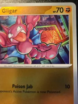Gligar 049/094 Reverse Holo Common Phantasmal Flames Pokemon TCG - Image 3