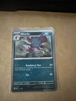 Pokemon Mega Evolution Weavile (Cosmos Holo) 021 Black Star Promo Holo - Image 1