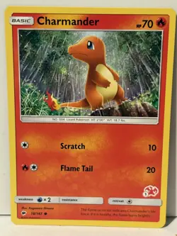 Charmander 18/147 #1 Charizard Stamped Battle Academy NM Pokemon Fast Ship - Image 1