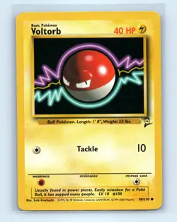 Pokemon tcg Base Set 2 Voltorb Moderately played - Image 1