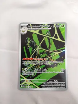 Team Rocket's Spidops 187/182 Sv10: Destined Rivals Full Art Holo Pokemon NM - Image 1