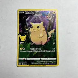 Pokemon TCG Pikachu Full Art Holo 005/025 Celebrations 25th Anniversary - Image 1