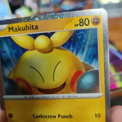 Makuhita 068 Black Star Promo – Cosmos Holo SWIRL – NM Pokemon TCG - Image 1