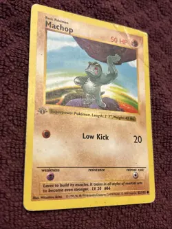 Machop Common 1st Edition Base Set (Shadowless) 52/102 DMG - Pokemon Vintage - Image 2