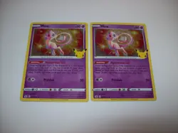 x2 2021 Pokemon Mew Holo #011/025 Sword & Shield Celebrations NM Free Shipping - Image 1