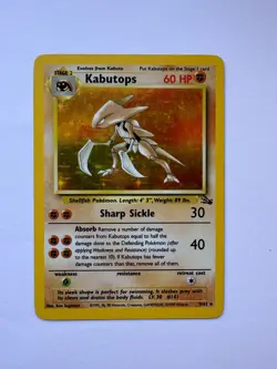 Vintage Pokemon TCG - Fossil - Unlimited Kabutops 9/62 Holo - Image 1