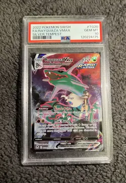 Pokemon Rayquaza VMAX TG20/TG30 Silver Tempest Trainer Gallery GEM MT PSA 10 - Image 1