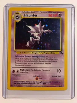 Pokemon Haunter Holo 6/62 Fossil Set WOTC 1999 Holographic LP NM - Image 1