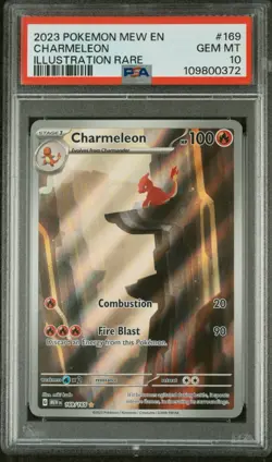 2023 Pokemon Mew EN 151 - PSA 10 Charmeleon Illustration Rare 169 - US Seller - Image 1