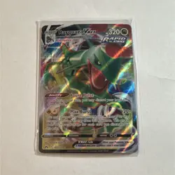 Pokemon Rayquaza VMAX 101/159 Crown Zenith Ultra Rare Full Art Holo 320 HP - Image 1