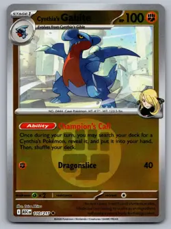 Cynthia's Gabite (Energy Symbol) 110/217 Ascended Heroes Pokemon Reverse Holo NM - Image 1