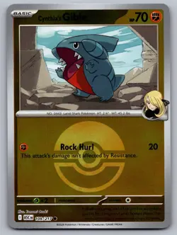 Cynthia's Gible (Poke Ball) 109/217 ME: Ascended Heroes Pokemon Reverse Holo NM - Image 1