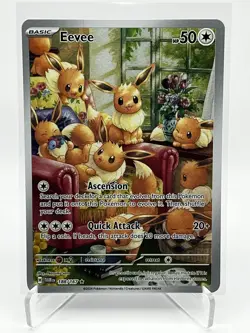 Pokemon TCG: Eevee 188/167 Illustration Rare Twilight Masquerade Mint - Image 1