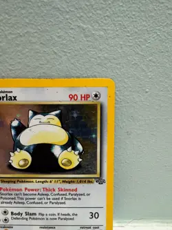 Snorlax 11/64 Pokemon 1999 Jungle Unlimited Set Holo Rare - Image 3