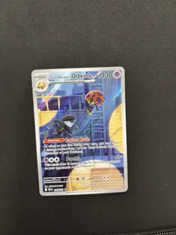 Pokemon Team Rocket's Orbeetle Illustration Rare Holo Sv10 198/182 130 HP - Image 3