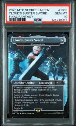 PSA 10 Umezawa's Jitte #1865 Cloud's Buster Sword NM MTG Final Fantasy - Image 1