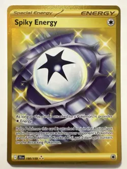 Pokemon Spiky Energy 190/159 Sv09: Journey Together Gold Secret Rare Foil - Image 1