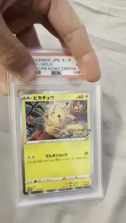 2020 POKEMON JAPANESE S PROMO PIKAPIKA! PIKACHU! CAMPAIGN PIKACHU-HOLO PSA 10 - Image 2