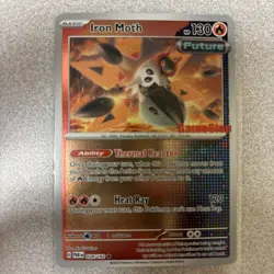 Pokemon Iron Moth 028/182 Paradox Rift GameStop Promo - Image 1