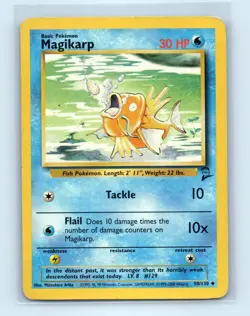 Pokemon tcg Base Set 2 Magikarp Moderately played - Image 1